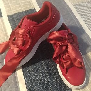 WORN ONCE Puma Red Basket Sneaker Women's 7.5